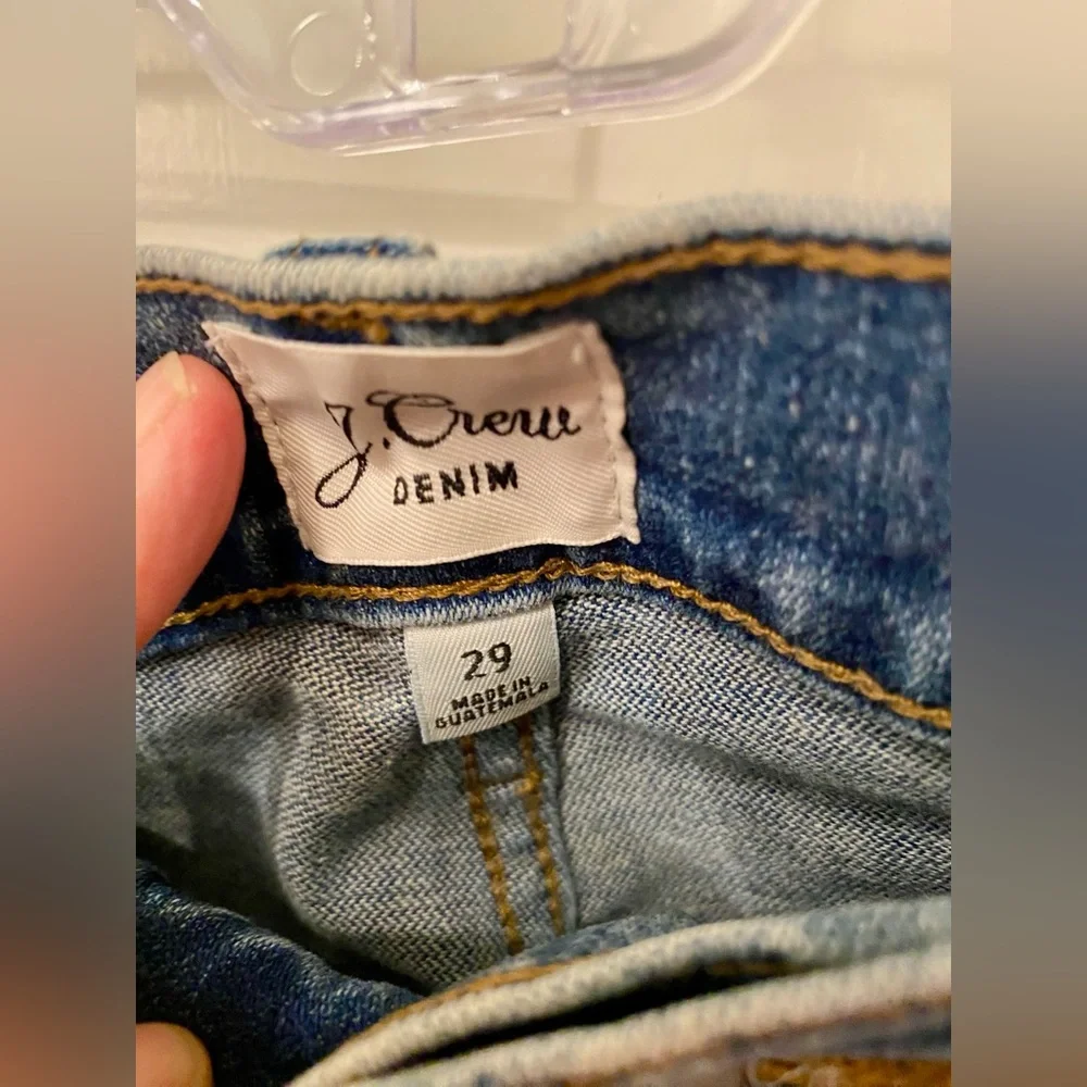 J Crew Billie Demi Boot Cropped Jeans Size 29